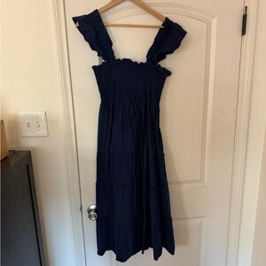 Navy hill house home nap dress size medium
